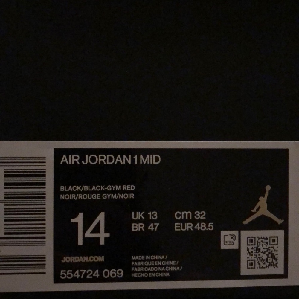 NIKE AIR JORDAN 1 MID ‘CHICAGO BLACK TOE’ SNEAKERS - Picture 15 of 15